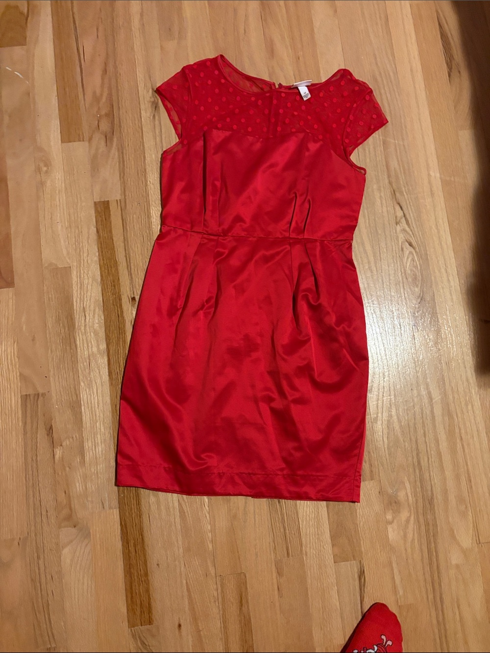 Kate Young for Target Red Satin Dress